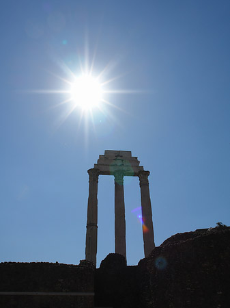 Dioskurentempel mit Sonne - Latium (Rom) (Rom)