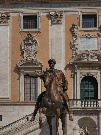 Foto Marc Aurel Statue vor dem Kapitol