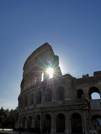 Kolosseum mit Sonne - Latium (Rom) (Rom)