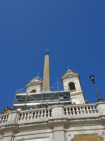 S. Trinita dei Monti mit Obelisk - Latium (Rom) (Rom)