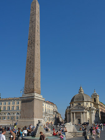 Obelisk und Löwenbrunnen - Latium (Rom) (Rom)