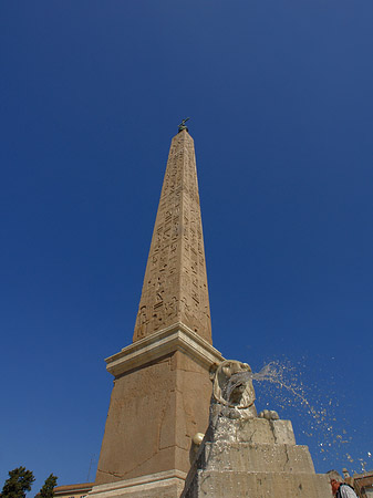 Obelisk und Löwenbrunnen - Latium (Rom) (Rom)