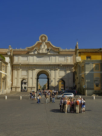 Porta del Popolo mit Piazza - Latium (Rom) (Rom)