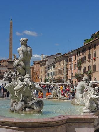 Meeresbrunnen mit Piazza - Latium (Rom) (Rom)