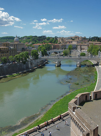 Tiber vor der Engelsburg - Latium (Rom) (Rom)