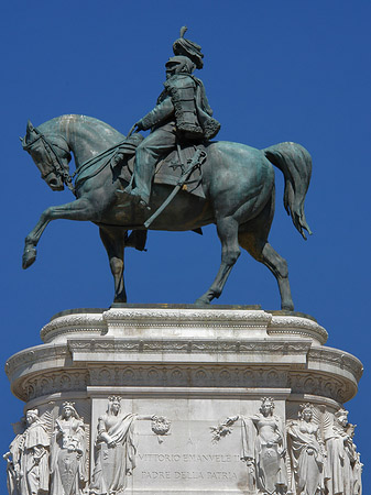 Bronzestatue von Victor Emmanuel - Latium (Rom) (Rom)