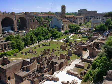 Blick auf das Forum Romanum - Latium (Rom) (Rom)