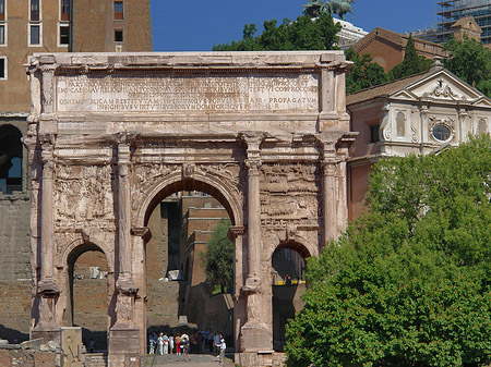 Triumphbogen des Septimius Severus Fotos