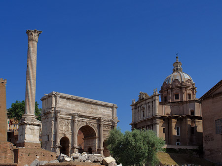 Triumphbogen mit der Santi Luca e Martina - Latium (Rom) (Rom)