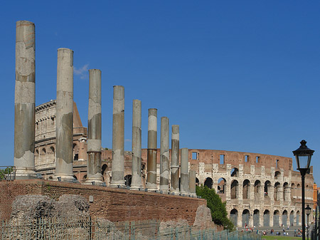 Foto Kolosseum mit dem Forum Romanum - Rom