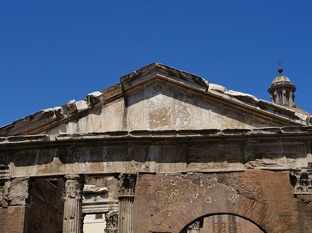 Dach der San Angelo in Pescheria - Latium (Rom) (Rom)