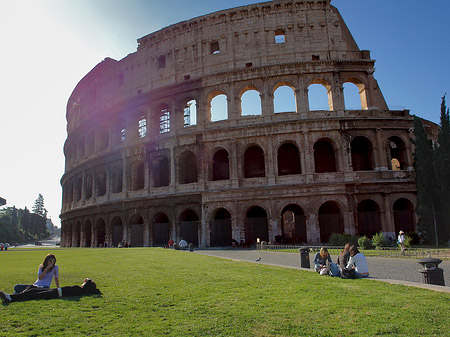 Kolosseum mit Sonne - Latium (Rom) (Rom)