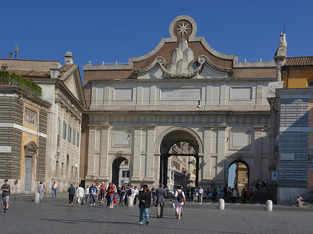 Porta del Popolo mit Piazza - Latium (Rom) (Rom)