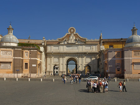 Porta del Popolo mit Piazza - Latium (Rom) (Rom)