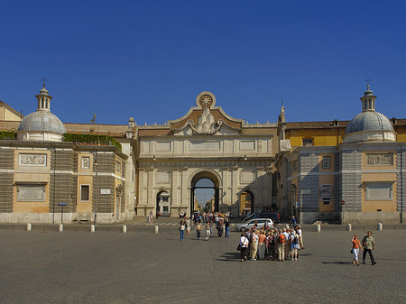 Porta del Popolo mit Piazza - Latium (Rom) (Rom)