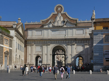 Porta del Popolo mit Piazza - Latium (Rom) (Rom)