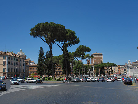 Verkehr an der Piazza Venezia - Latium (Rom) (Rom)