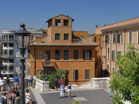 Gebäude an der Spanischen Treppe - Latium (Rom) (Rom)