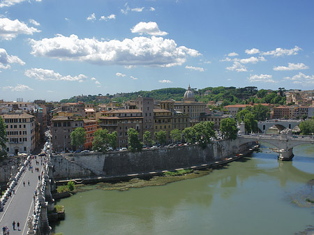 Tiber mit der Engelsbrücke - Latium (Rom) (Rom)