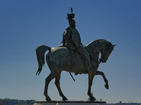 Bronzestatue von Victor Emmanuel - Latium (Rom) (Rom)