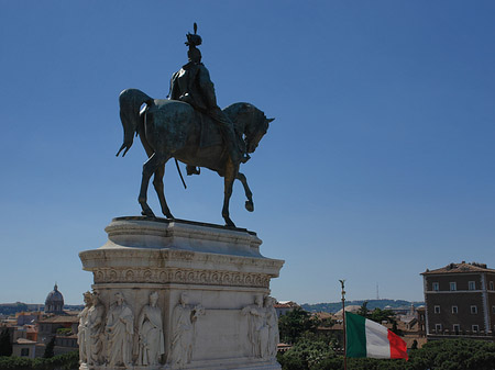 Bronzestatue von Victor Emmanuel - Latium (Rom) (Rom)