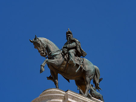 Bronzestatue von Victor Emmanuel - Latium (Rom) (Rom)