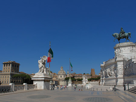 Foto Bronzestatue von Victor Emmanuel - Rom