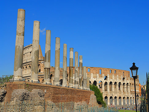 Foto Kolosseum mit dem Forum Romanum